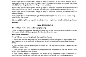 Thông tư 41/2011/TT-BCT quản lý an toàn trong lĩnh vực khí dầu mỏ