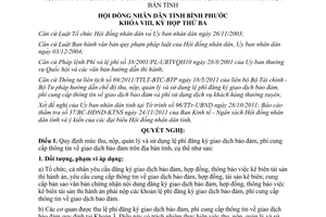 Nghị quyết 24/2011/NQ-HĐND  lệ phí đăng ký giao dịch bảo đảm