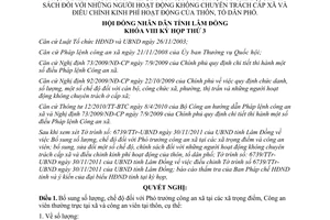 Nghị quyết 33/2011/NQ-HĐND bổ sung số lượng chế độ Phó trưởng công an xã Lâm Đồng