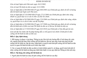 Thông tư liên tịch 184/2011/TTLT-BTC-BTP hướng dẫn cơ chế quản lý tài chính