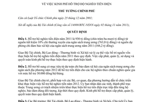 Quyết định 2409/QĐ-TTg kinh phí hỗ trợ hộ nghèo tiền điện