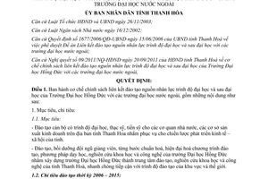 Quyết định 4277/2011/QĐ-UBND liên kết đào tạo Đại học Hồng Đức Thanh Hóa