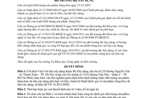 Quyết định 1066/QĐ-BXD năm 2011 chỉ định tổ chức đánh giá sự phù hợp