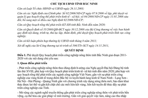 Quyết định 1632/QĐ-UBND quy hoạch phát triển công nghiệp nông thôn Bắc Ninh 2011 2020