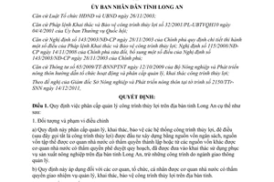 Quyết định 54/2011/QĐ-UBND phân cấp quản lý công trình thủy lợi