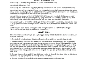 Quyết định 36/2011/QĐ-UBND bảng giá đất trên địa bàn tỉnh Gia Lai năm 2012