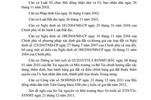 Quyết định 46/2011/QĐ-UBND giá đất trên địa bàn tỉnh Tiền Giang