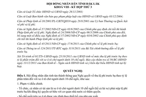 Nghị quyết 32/2011/NQ-HĐND mức thu lệ phí trước bạ theo tỷ lệ phần trăm (%)