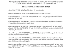 Quyết định 41/2011/QĐ-UBND về thu lệ phí đăng ký giao dịch bảo đảm, phí cung cấp