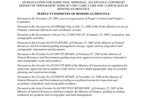 Decision No. 37/2011/QD-UBND on regulation for inspection appraisal acceptance