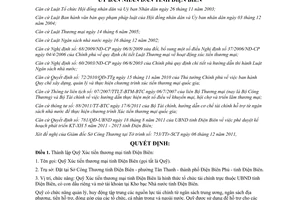 Quyết định 1309/QĐ-UBND Quy chế sử dụng quản lý quỹ xúc tiến thương mại Điện Biên 2011