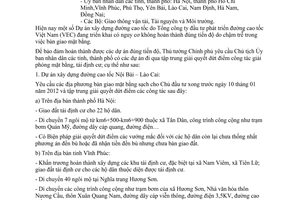 Công điện 2433/CĐ-TTg giải quyết giải phóng mặt bằng dự án đường cao tốc