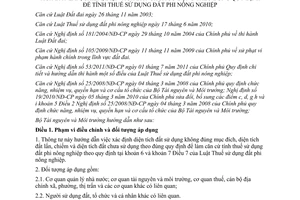 Thông tư 45/2011/TT-BTNMT hướng dẫn xác định diện tích đất sử dụng