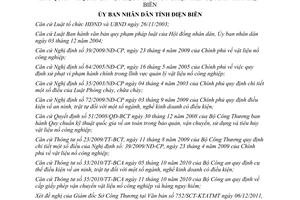 Quyết định số 1312/QĐ-UBND Quy chế sản xuất sử dụng quản lý vật liệu nổ công nghiệp Điện Biên 2011