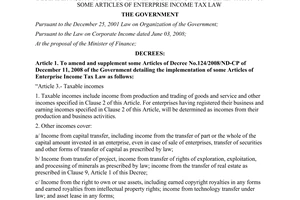 Decree No.122/2011/ND-CP amend and supplement some Articles of Decree No.124