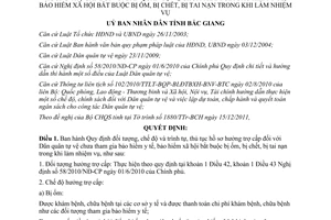 Quyết định 479/2011/QĐ-UBND đối tượng, chế độ và trình tự, thủ tục hồ sơ