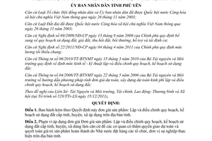 Quyết định 2219/2011/QĐ-UBND đơn giá sản phẩm Lập và điều chỉnh quy hoạch