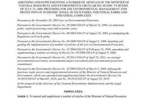 Circular No. 48/2011/TT-BTNMT amending and supplementing a number of articles