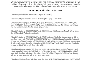 Quyết định 4170/2011/QĐ-UBND phân cấp thẩm quyền quyết định đầu tư