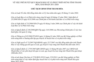 Quyết định 4364/QĐ-UBND phê duyệt Quy hoạch Bảo vệ và Phát triển rừng