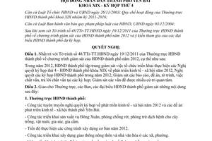 Nghị quyết 38/2011/NQ-HĐND chương trình giám sát của Hội đồng nhân dân