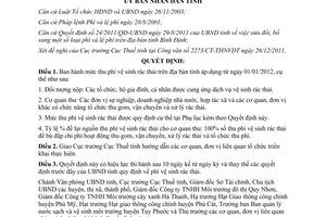 Quyết định 49/2011/QĐ-UBND mức thu phí vệ sinh rác thải