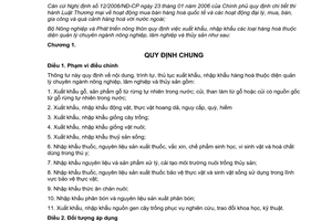 Thông tư 88/2011/TT-BNNPTNT hướng dẫn Nghị định 12/2006/NĐ-CP hướng dẫn Luật