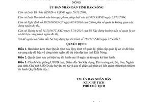 Quyết định 36/2011/QĐ-UBND quản lý cơ sở dữ liệu và cung cấp dữ liệu công trình