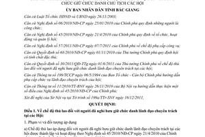 Quyết định 497/QĐ-UBND  chế độ thù lao người đã nghỉ hưu giữ chức