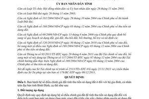 Quyết định 51/2011/QĐ-UBND hệ số điều chỉnh giá đất Bình Định