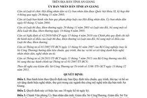 Quyết định 57/2011/QĐ-UBND hồ sơ xét tặng danh hiệu nghệ nhân