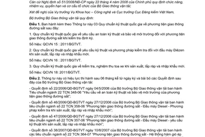 Thông tư 67/2011/TT-BGTVT 03 Quy chuẩn kỹ thuật quốc gia phương tiện giao thông