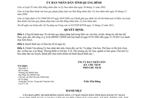 Quyết định 3524/QĐ-UBND năm 2011 danh mục văn bản hết hiệu lực Quảng Bình