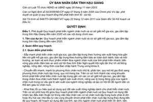 Quyết định 2178/QĐ-UBND năm 2011 phê duyệt Quy hoạch phát triển ngành chăn nuôi
