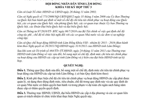 Nghị quyết 40/2011/NQ-HĐND sửa đổi chế độ định mức chi tiêu tài chính phục vụ