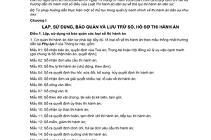 Thông tư 22/2011/TT-BTP hướng dẫn thực hiện thủ tục trong quản lý hành chính