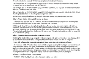 Thông tư 175/2011/TT-BTC hướng dẫn kế toán áp dụng Doanh nghiệp môi giới