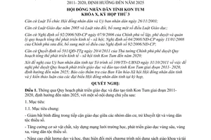 Nghị quyết 37/2011/NQ-HĐND phát triển giáo dục Kon Tum 2011- 2020 định hướng 2025