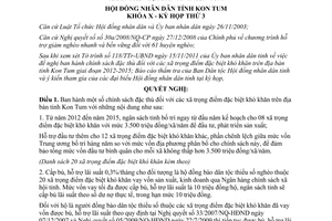 Nghị quyết 38/2011/NQ-HĐND chính sách đặc thù đối với xã trọng điểm đặc biệt