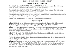 Quyết định 2944/QĐ-BTC phê duyệt Đề án Kiện toàn và tăng cường năng lực