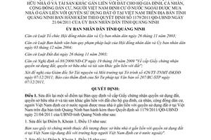 Quyết định 3869/2011/QĐ-UBND cấp Giấy chứng nhận quyền sử dụng đất Quảng Ninh