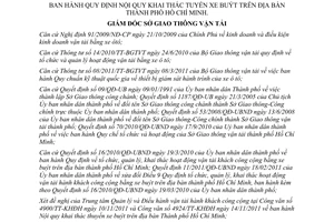 Quyết định 3620/QĐ-SGTVT Quy định Nội quy khai thác tuyến xe buýt