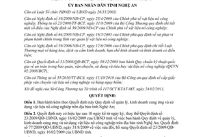 Quyết định 65/2011/QĐ-UBND  cung ứng sử dụng vật liệu nổ công nghiệp