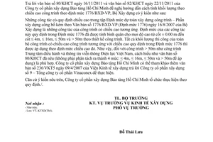 Công văn 217/BXD-KTXD hướng dẫn áp dụng định mức công theo chiều cao công