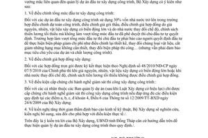 Công văn 2073/BXD-KTXD quản lý dự án đầu tư xây dựng công trình