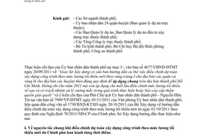 Công văn 9427/SXD-QLKTXD hướng dẫn điều chỉnh dự toán xây dựng công trình