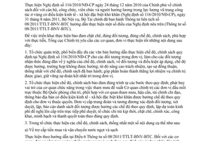 Công văn 1905/CT-CS 2011 thực hiện chính sách quy định tại Nghị định số 116/2010/NĐ-CP