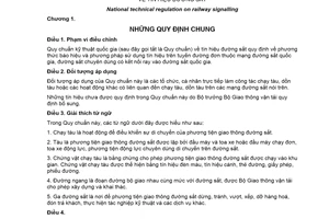 Quy chuẩn kỹ thuật quốc gia QCVN 06:2011/BGTVT về tín hiệu đường sắt do Bộ Giao thông vận tải ban hành