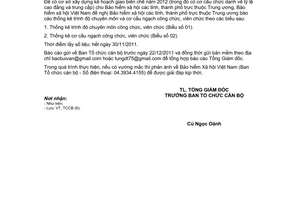 Công văn 5341/BHXH-TCCB thống kê trình độ chuyên môn và cơ cấu ngạch công, viên