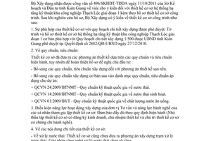 Công văn 48/BXD-HTKT cho ý kiến thiết kế cơ sở hệ thống hạ tầng kỹ thuật